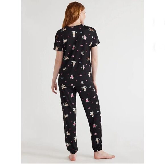 Women’s Soft 2-Piece Pajama Lounge Sleep Set Size L - Picture 5 of 6